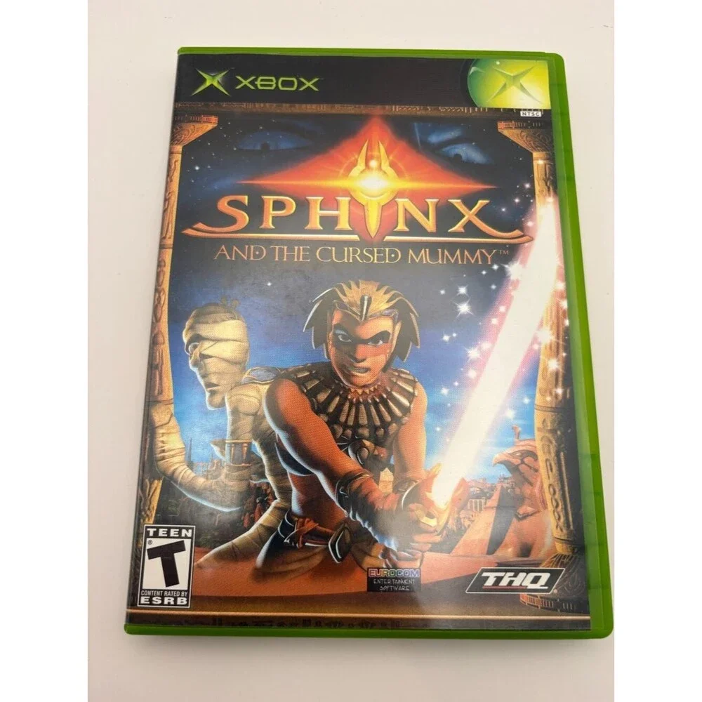 Sphinx and the Cursed Mummy (Microsoft Xbox, 2003) Complete W/ Manual Tested